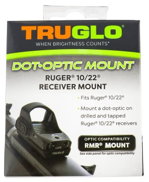 TRUGLO Dot-Optic Mount for Ruger 10/22 - Red Dot Compatible