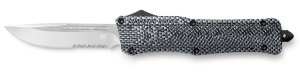 CobraTec Knives CTK-1 Large LCFCTK1LDS OTF 3.75 In D2 Carbon Fiber Handle