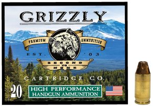 Grizzly GC38A1 380ACP+P 90gr JHP Ammo, 1200fps, 20/Box