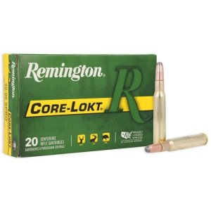Remington Ammunition 27830 Core-Lokt Hunting 30-06 Springfield 220 gr Soft Point (SPCL) 20 Per Box/ 10 Cs