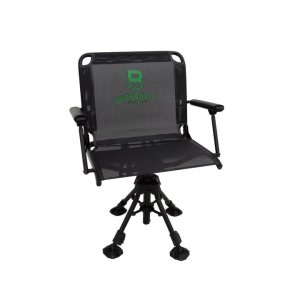 Barronett 360 Deluxe Wide Chair - Black, Adjustable Legs, 22" Seat Size, 350 lbs. Weight Capacity