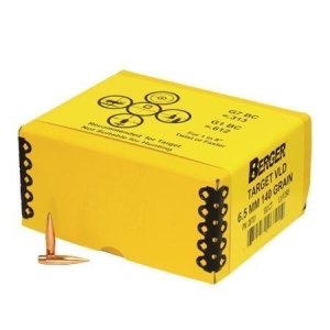 Berger 26701 VLD 6.5mm 140gr Boat Tail Bullets 500/Box