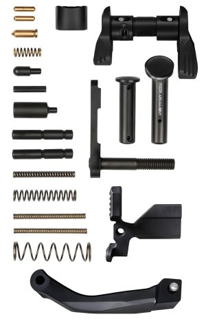 Rise Armament 12003ADV Premium Lower Parts Kit Black Aluminum