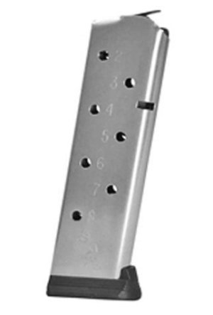 Colt 300555 1911/Commander 8-Round Magazine SS .45 Auto Silver