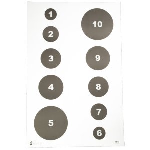 Action Target VB-52-100 23x35 In Military Circle Command Targets 100 Pack