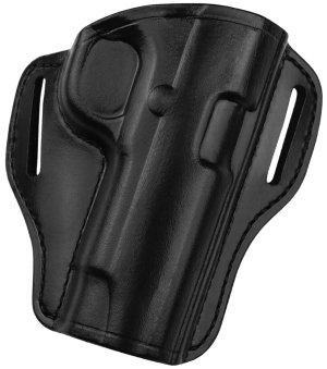 Bianchi Model 57 Remedy Holster - Smooth Black Leather - Right Hand - Fits Colt 1911 Government