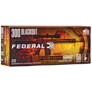Federal Premium Fusion MSR 300 Blackout 150gr Bonded Soft Point