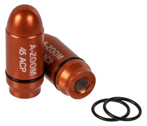 Pachmayr A-Zoom 17104 StrikerCap 45ACP Aluminum Pistol Snap Caps, 2-Pack