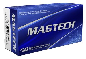 Magtech Ammunition 357B .357 Mag 158gr SJHP 50Rd Box Pack