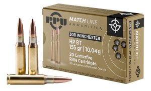 Prvi Partizan PPM3081 .308 Win 155gr HPBT Match Ammo 20 Rounds