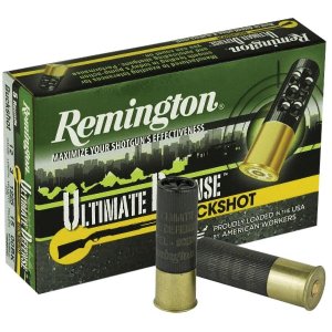 Remington Ammunition 20639 Ultimate Defense Buckshot 12 Gauge 3" 4 Buck Shot 5 Per Box/ 20 Cs