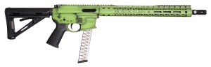 Black Rain PCC9MMZGB 9mm 16" Zombie Green, 7075 T6, Magpul MOE, MLOK