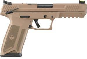 Ruger RUGER-57 5.7x28mm 4.94 In 20+1 Dark Earth Fiber Optic