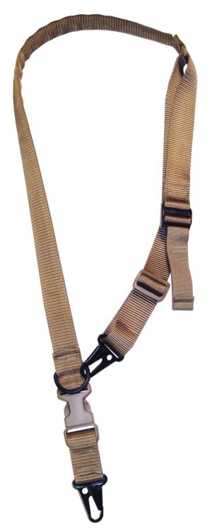 Tacshield T6030CY Warrior 2-in-1 Sling Coyote Webbing HK Snap Hook