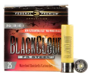 Federal Premium Black Cloud FS 20 Gauge 3 In 1oz #3 Shot 25 Box