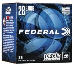 Federal Premium Top Gun 28 Gauge 2.75" 3/4 oz #9 Shot 25/Box