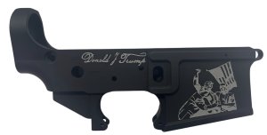 Menke Industry MR-15-Trump Billet AR-15 Lower Receiver Multi-Cal Black