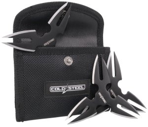 Cold Steel CSTH15STR3PK Throwing Stars 1.50" 420SS Black Oxide 3-Pack