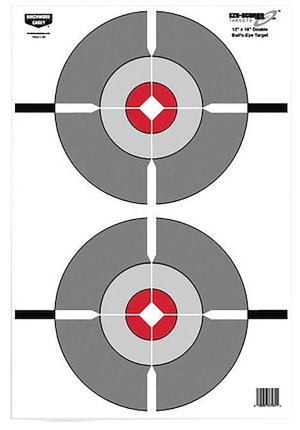 Birchwood Casey EZE-SCORER 12X18 Double Bull's-Eye Targets (10 Pack)