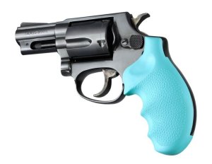Hogue 67004 Rubber Monogrip Aqua 8.10 In OAL