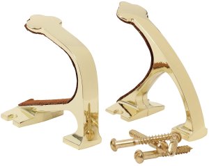 Allen Company Shotgun & Rifle Brass Wall Mount Hook Set 5641