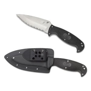Spyderco FB24SBK2 Jumpmaster 2 H1 Serrated Fixed Blade Knife