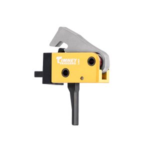 Timney Triggers 681ST PCC Trigger Single-Stage Straight Trigger 2.50-3 lbs Draw Weight Black/Gold Finish AR-Platform