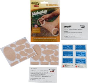 AMK 01550400 Moleskin Blister Prevention Brown 22 Precut Shapes
