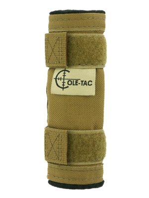 Cole-Tac BPC102 Baby Python Suppressor Cover 5 In Cordura Coyote Brown 5"