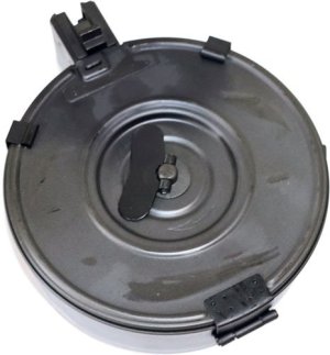 Iver Johnson AK-47 7.62x39mm 75-Round Steel Drum Magazine AK4775RD