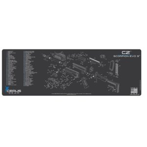 Cerus Gear CZ Scorpion EVO 3 ProMat Charcoal Gray Gun Cleaning Mat