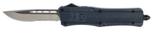 CobraTec MNYCTK1MDS CTK-1 Medium 3" OTF D2 Steel Knife NYPD Blue Handle