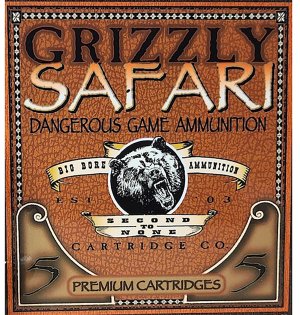 Grizzly GC47NE2 470 Nitro Express Ammo 500gr Solid Brass 5/Box