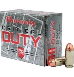 Hornady 91376 Critical Duty 40 S&W 175 Grain FlexLock 20 Rounds