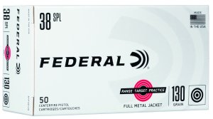 Federal Premium Range & Target 38 Special 130 gr FMJ RTP38130