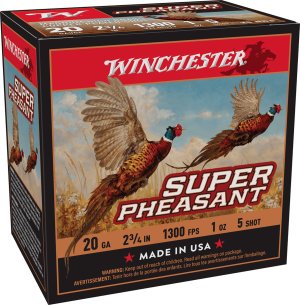 Winchester X20PH5 Super Pheasant 20 Gauge 2.75 in 5 Shot 25 Rounds