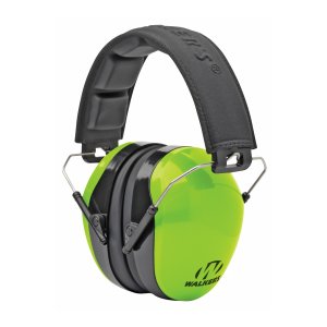 WALKER'S GAME EAR Dual Color Hi Vis Green Passive Advanced Protection Muff