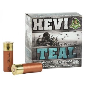 HEVI-Shot HS62006 HEVI-Teal 20Ga 3" 7/8oz #6 Shot 25/Box 1500fps
