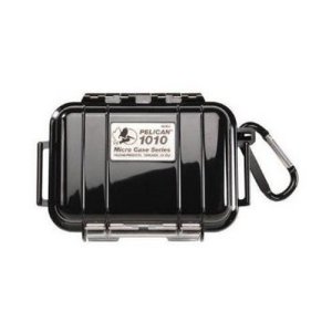 Pelican 1010 Micro Case Waterproof Black Cubed-Foam O-Ring Valve