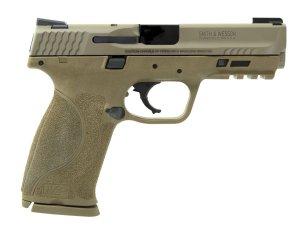 Smith & Wesson 11767 M&P M2.0 9mm Luger 4.25" Barrel 17+1, Flat Dark Earth Frame, Armornite Stainless Steel Slide, TruGlo TFX Sights