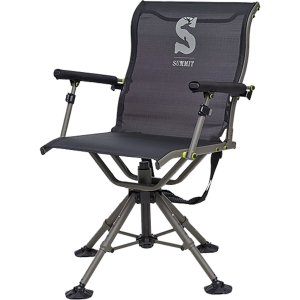 Summit SU88023 Adjustable Shooting Chair, 360 deg Rotation, Mesh Seat