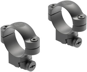 Leupold Ruger #1 30mm Medium Matte Black Steel Scope Ring Set 51038