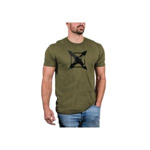 Vertx F1 VTX9043 NA Small Green Stealth Logo Graphic Tee 11.5 In