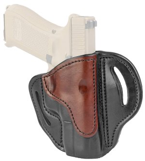 1791 Gunleather BH2.1-BLB-R Belt Holster Brown/Black RH OWB Quick Draw