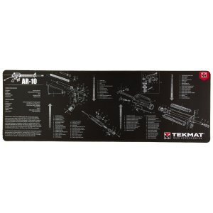 TekMat TEKR44AR10 15In x 44In Black/White Rubber Cleaning Mat