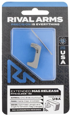Rival Arms P320 Extended Magazine Release Dark Gray Aluminum