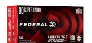 Federal AE30SCA 30 Super Carry 100 Grain FMJ 4 in Barrel 50 Rounds
