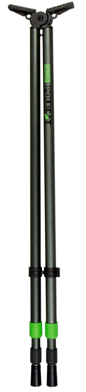 Primos Pole Cat Shooting Stick, Tall, Black Aluminum, 25-62"