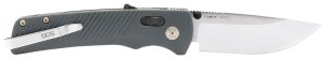 SOG SOG11181141 Flash AT 3.45" Folding Knife Cryo D2 Steel Urban Grey
