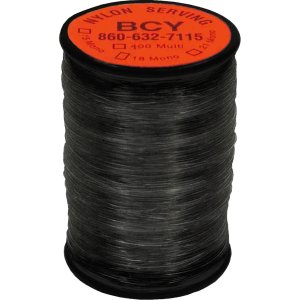 BCY 400 Nylon Serving Thread Black 100 Yards
